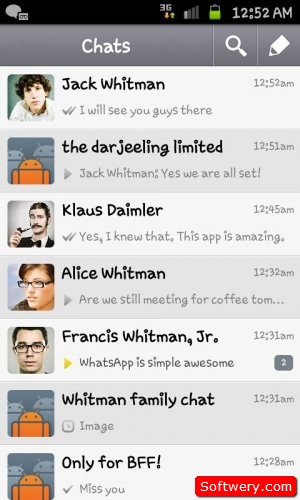 تنزيل تطبيق واتساب مسنجر للاندرويد - WhatsApp Messenger 2.11.362 Android